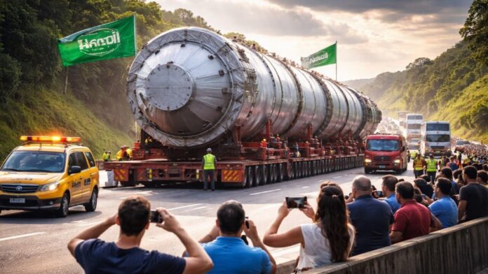 supercaminhao-com-carga-milionaria-destinada-a-arabia-saudita-provoca-fechamento-de-rodovia-paulista-em-operacao-delicada