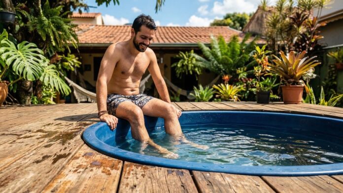 adeus-as-piscinas-normais:-uma-caixa-d’agua-vira-piscina-barata-e-transforma-o-quintal-em-area-de-lazer-com-deck-de-madeira adeus-as-piscinas-normais:-uma-caixa-d’agua-vira-piscina-barata-e-transforma-o-quintal-em-area-de-lazer-com-deck-de-madeira
