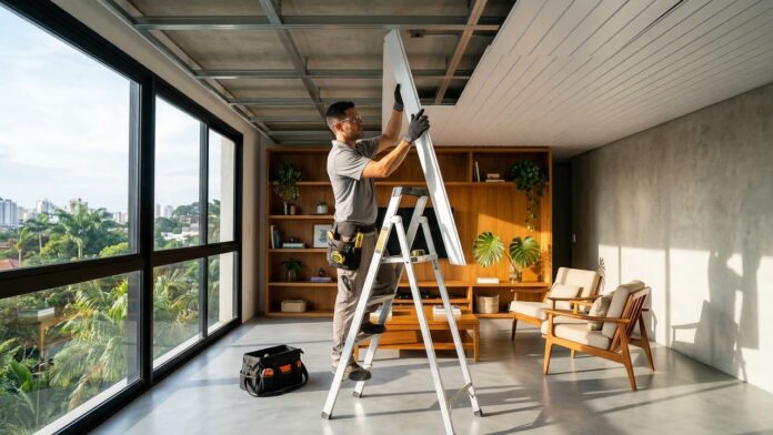 diga-adeus-ao-teto-de-gesso:-novo-material-de-revestimento-pode-substituir-com-menos-bagunca diga-adeus-ao-teto-de-gesso:-novo-material-de-revestimento-pode-substituir-com-menos-bagunca