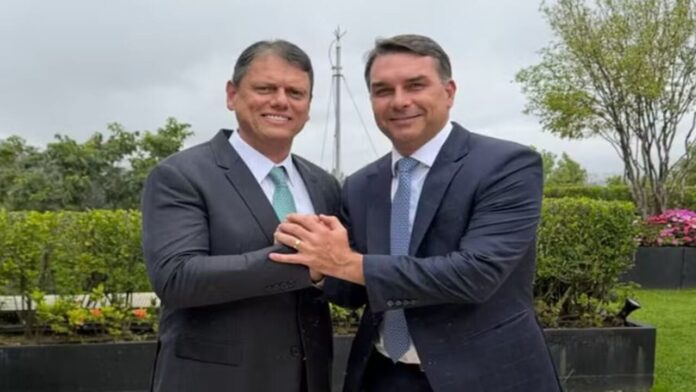 skaf-reune-flavio-bolsonaro,-tarcisio-nunes-e-empresarios-em-jantar-que-movimenta-cenas-politicas