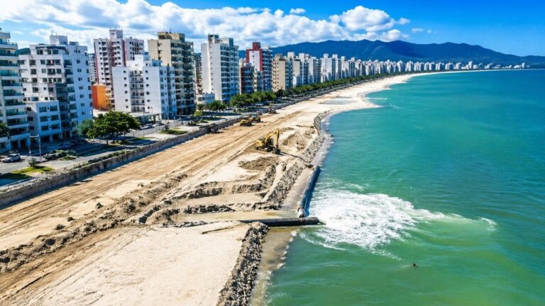 megaobra-de-r$-327-milhoes-para-a-maior-ampliacao-de-praia-do-brasil-e-retomada-em-sc-e-ja-atingiu-68%-de-conclusao-em-vol