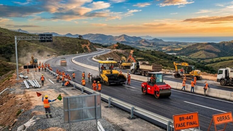 nova-rodovia-br-447-no-es-entra-na-reta-final-com-90%-das-obras-concluidas,-investimento-de-r$-236-milhoes-e-entrega-prevista-para
