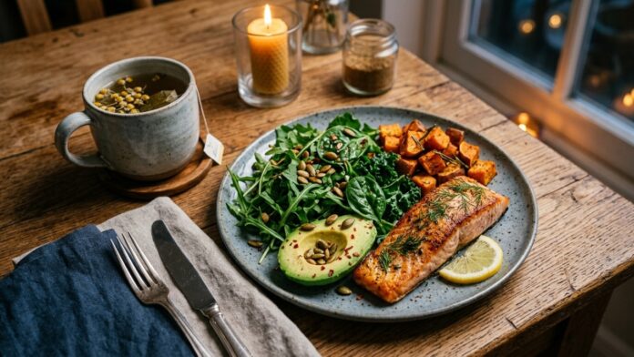 o-jantar-anticortisol-ajuda-a-reduzir-o-estresse-e-a-melhorar-o-sono-com-os-alimentos-certos o-jantar-anticortisol-ajuda-a-reduzir-o-estresse-e-a-melhorar-o-sono-com-os-alimentos-certos