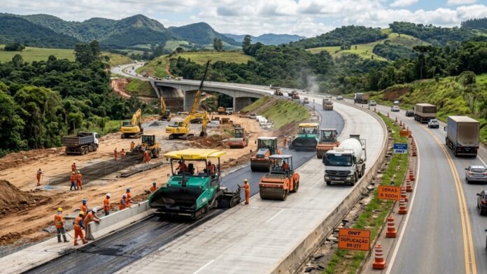 duplicacao-da-prc-466-avanca-no-parana-com-27-km-de-obras,-nova-ponte-e-investimento-de-r$-112,5-milhoes duplicacao-da-prc-466-avanca-no-parana-com-27-km-de-obras,-nova-ponte-e-investimento-de-r$-112,5-milhoes