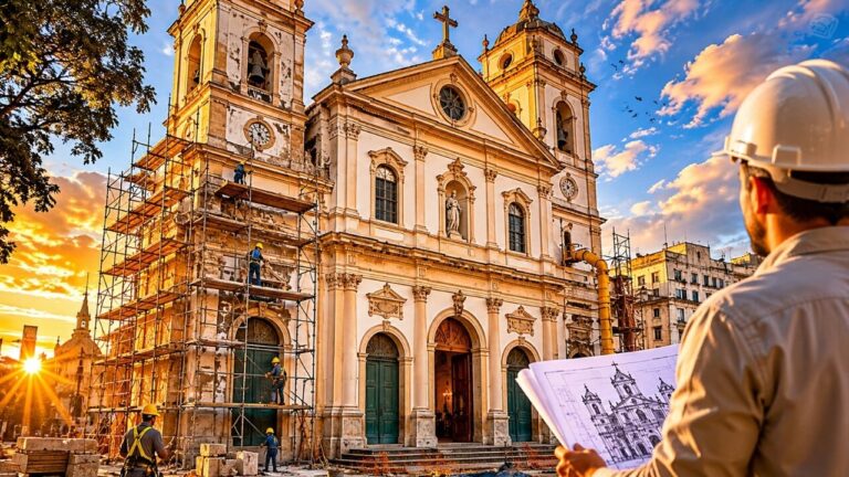 igreja-mais-antiga-de-porto-alegre-passara-por-mega-obra-de-restauracao-com-investimento-de-r$-3-milhoes,-que-podera-durar-ate