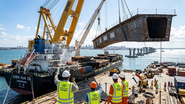 construcao-da-maior-ponte-da-america-latina-avanca-no-nordeste-com-navio-da-china-chegando-com-mais-de-800-toneladas-de-mate