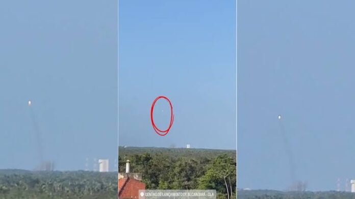 foguete-sul-coreano-e-lancado-de-alcantara,-mas-voo-e-interrompido-segundos-depois;-veja-video